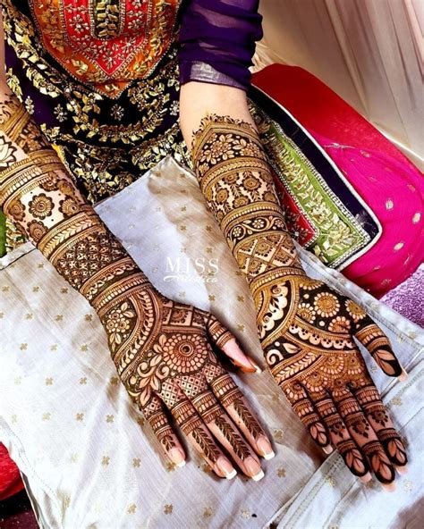 14_Bridal Mehndi Designs For Full Hands  Front  Back  K4 Fashion