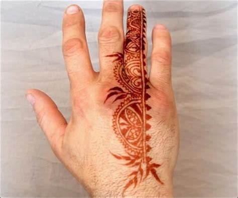 5_New Style Mehndi Designs For Men In 20242025  FashionEven