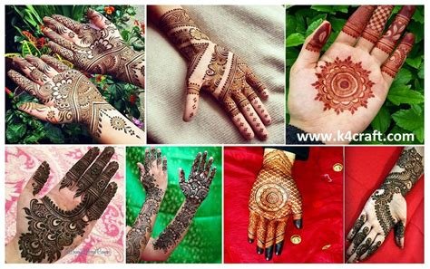 8_20 Stylish Mehndi Designs For Durga Puja  Navratri Mehndi Designs