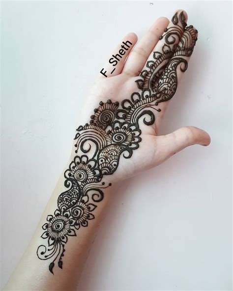 11_Front hand Mehndi Design  Top 50 Designs  Baggout