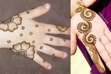 15_10 Simple Mehndi Designs for Kids That They Will Love to Show off at