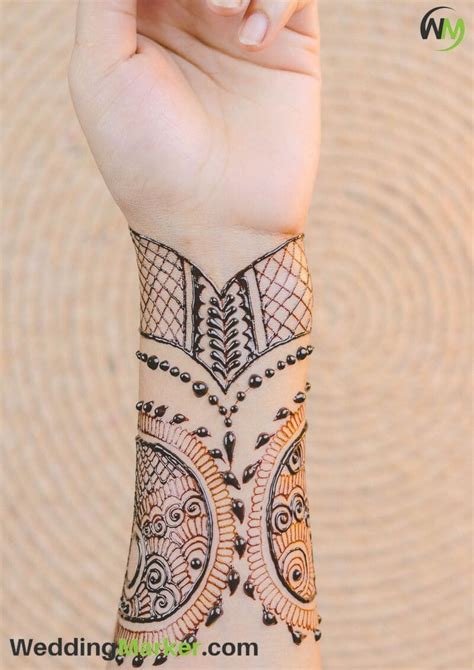 11_100 Simple Mehndi Designs For Wrist  WeddingMarker