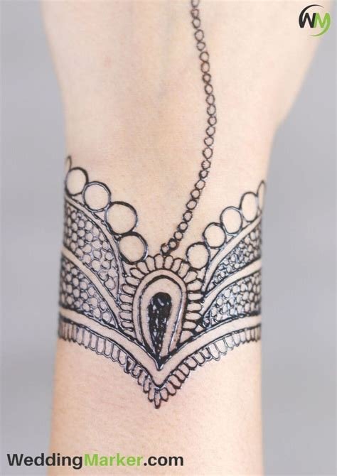 14_100 Simple Mehndi Designs For Wrist  WeddingMarker