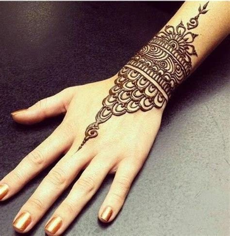 5_100 Simple Mehndi Designs For Wrist  WeddingMarker