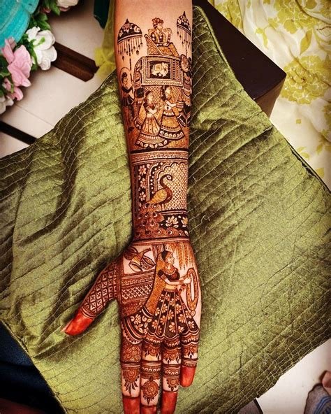 8_Bridal Mehndi Designs For Full Hands Front And Back