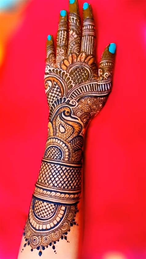 9_Latest Bridal Arabic Mehndi Designs 2022