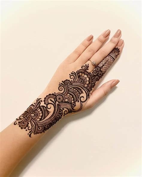 15_Simple Arabic Mehndi Designs for Left Hand 5  K4 Fashion