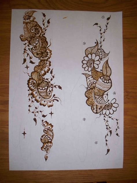 8_How To Draw Mehndi Designs On Paper Step By Step