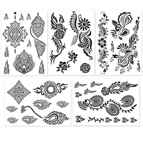 9_Henna Practice Sheets Printable