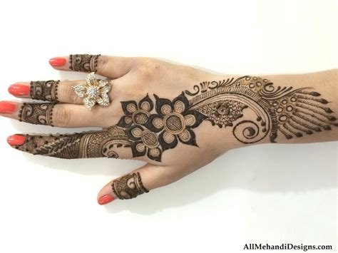14_30 simple mehndi designs for hands step by step images  Tukocoke
