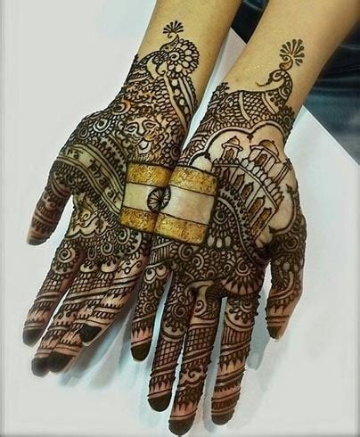 10_51 Simple And Easy Arabic Bridal Mehndi Designs  Fabbon