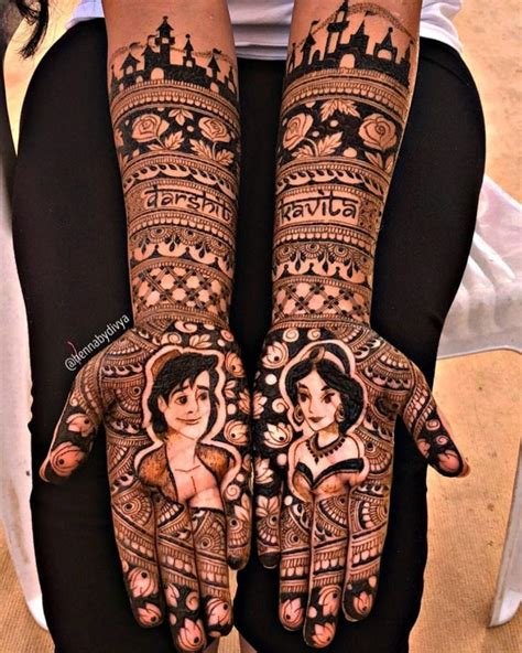 13_8 New Inspirations for Mehndi Design with Name
