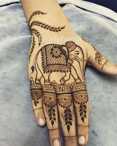 12_Elephant Mehndi Design Images Pictures