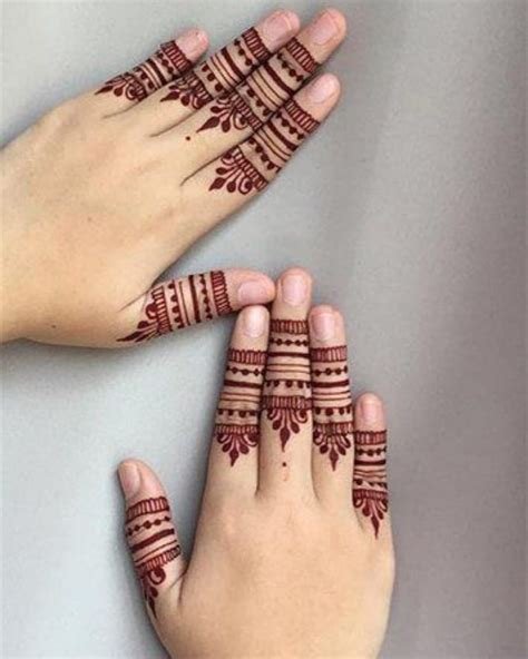 1_9 Unique Collections of Finger Mehndi Designs