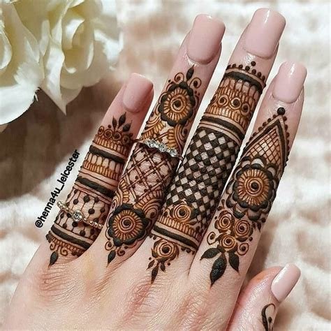 9_50 Latest One Finger Mehndi Designs  K4 Fashion