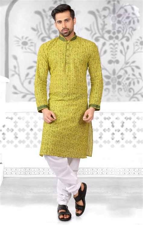 9_Latest Men Mehndi Kurta Designs 2021 In Pakistan  FashionGlint