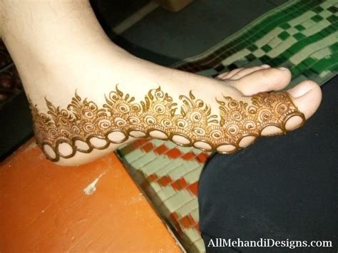 8_21 Simple Foot Mehndi Design That Are Perfect For BridesToBe