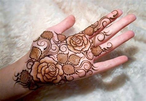 11_40 Glamorous Rose Flower Mehndi Designs 2018  SheIdeas