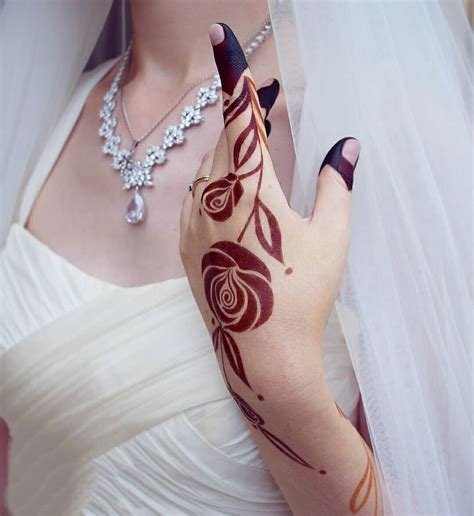 6_40 Glamorous Rose Flower Mehndi Designs 2020  SheIdeas