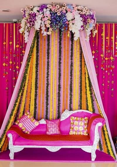 8_20 Simple Mehndi Ceremony Decoration Ideas At Home 2024