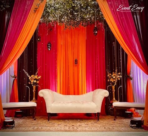 14_Colorful Mehndi Stage with Bridal Seat  DST International