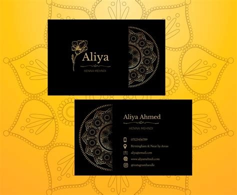 11_Discover 210 mehndi visiting card design best  bachhoathinhxuyenvn