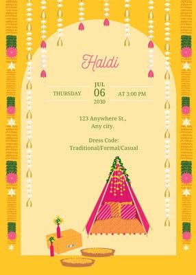 4_Premium Vector  Mehndi Card Design
