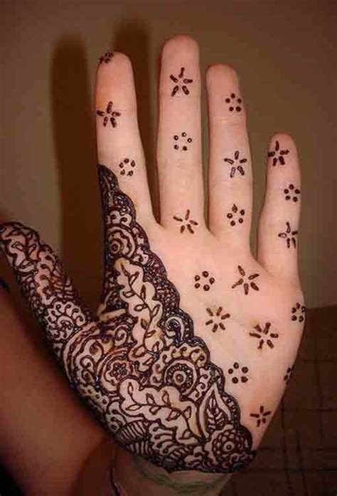 6_simple mehndi design  ShaadiWish