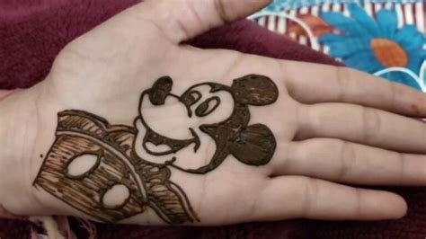 5_Mickey Mouse Mehndi Designs For Kids  K4 Fashion