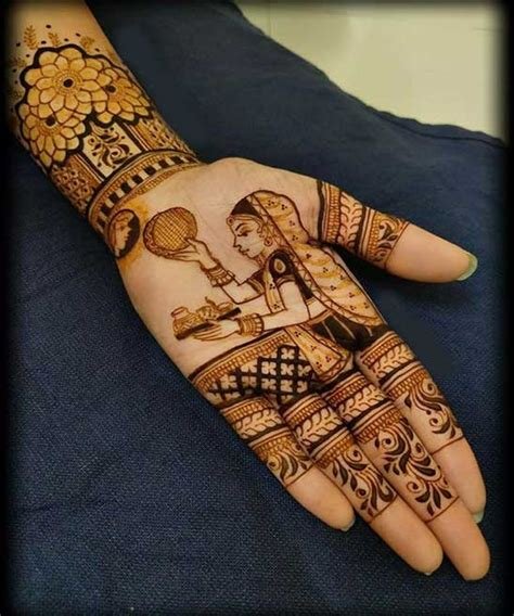 10_75 Best Mehndi Designs For Karwa Chauth  Modern  Trending  Surfing LA