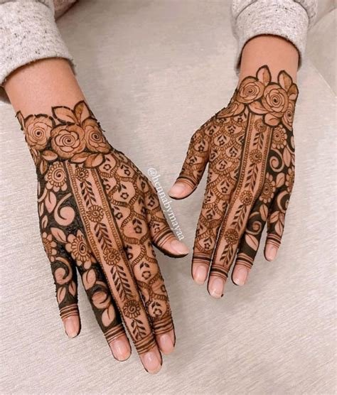 11_70 Gorgeous Back Hand Mehndi Designs That Stole Our Hearts  Pyaari