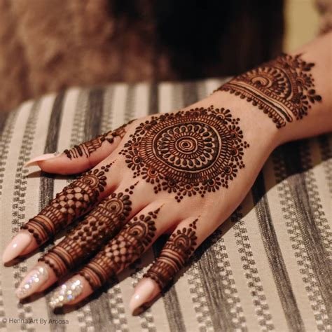 10_floral henna design  ShaadiWish