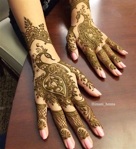 11_Peacock Mor Mehndi Designs for Hands  Legs  K4 Fashion