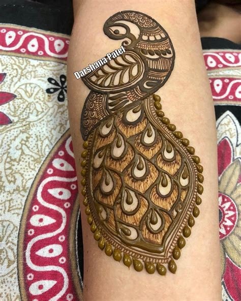 9_Peacock Mor Mehndi Designs for Hands  Legs  K4 Fashion