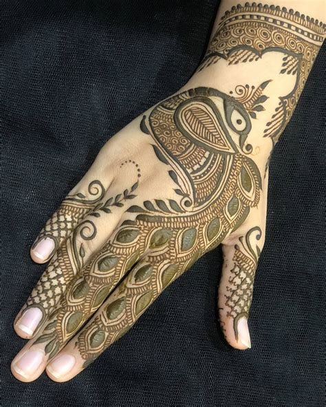 8_Peacock Mor Mehndi Designs for Hands  Legs  K4 Fashion