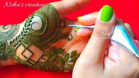 5_Green floral mehndi design by neha  Videos