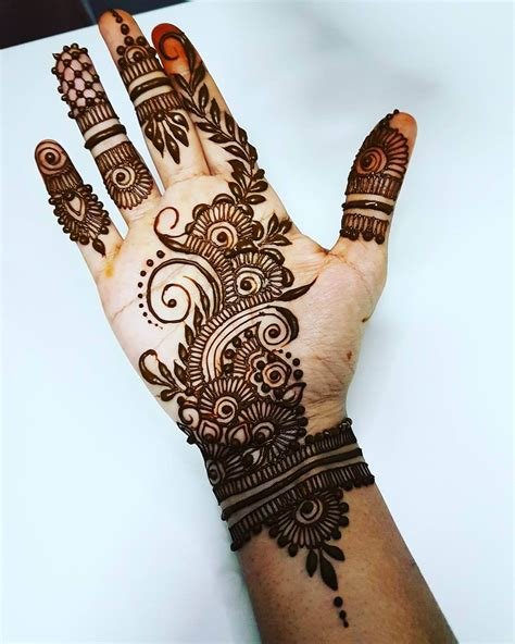 12_Latest Arabic Mehndi Designs for Palm 2021  K4 Fashion