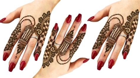 5_Newest And Easy DIY Mehndi Designs For Eid 2021  Glossnglitters