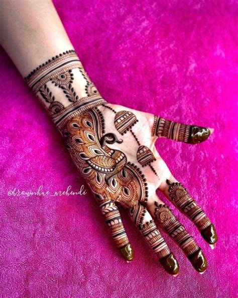 9_70 Gorgeous Back Hand Mehndi Designs That Stole Our Hearts  Pyaari