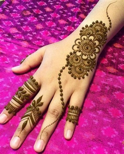 10_Beautiful  Simple Mehndi Designs for Hand  K4 Fashion