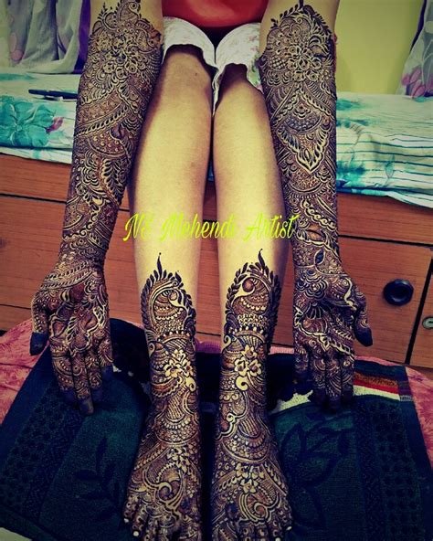 15_Bridal Mehndi Designs For Full Hands  Front  Back  K4 Fashion