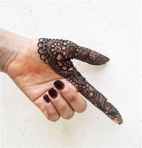 2_50 Latest One Finger Mehndi Designs  K4 Fashion