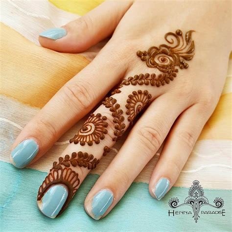 14_50 Latest One Finger Mehndi Designs  K4 Fashion