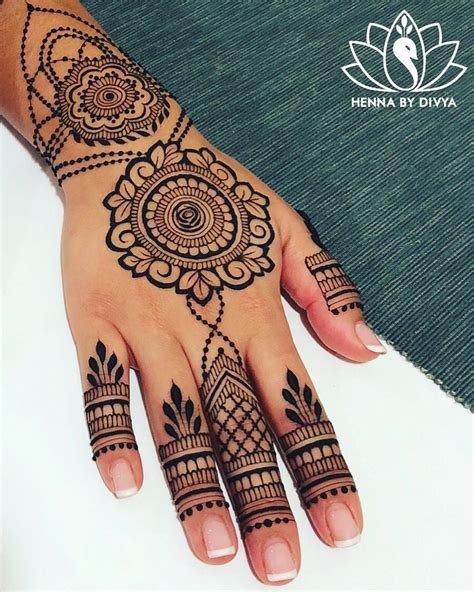 12_50 Latest One Finger Mehndi Designs  K4 Fashion