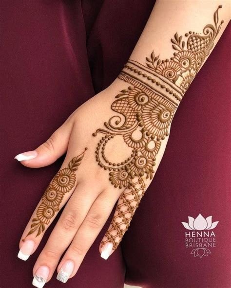 4_21 Simple Mehndi Design for Left Hand Inspirations For The Bride Squad