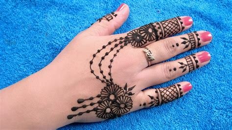 1_30 Stylish Back Hand Mehndi Designs for Ladies  Mehndi  Crayon