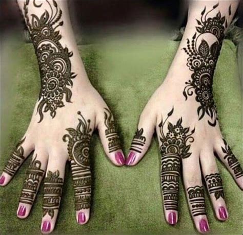 3_Pakistani Bridal Mehndi Designs for Front and Back Full Hand  K4 Fashion