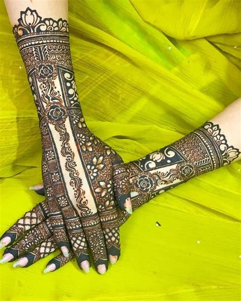 7_Pakistani Bridal Mehndi Designs for Front and Back Full Hand  K4 Fashion