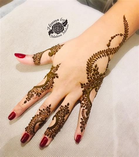 1_21 Simple Mehndi Design for Left Hand Inspirations For The Bride Squad