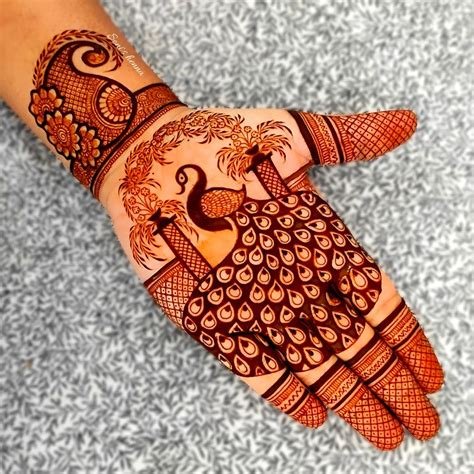 10_Beautiful Peacock Mehndi Designs for Hands  Fashion Beauty Mehndi